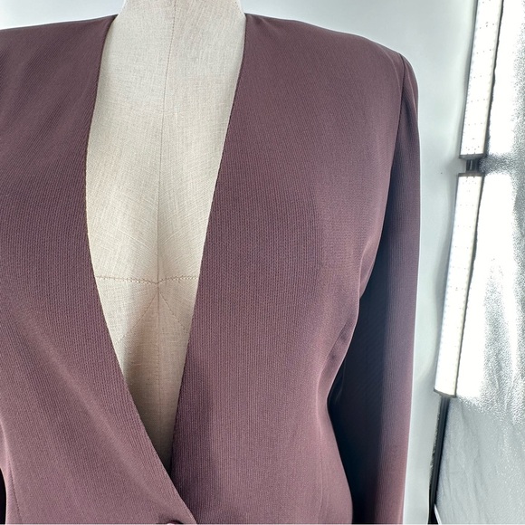 Emanuel Ungaro blazer size 14 48 brown one button with pockets corpcore jacket - Picture 2 of 12